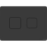 Кнопка CERSANIT ACCENTO SQUARE для AQUA 50 пневматическая пластик черный матовый 63838