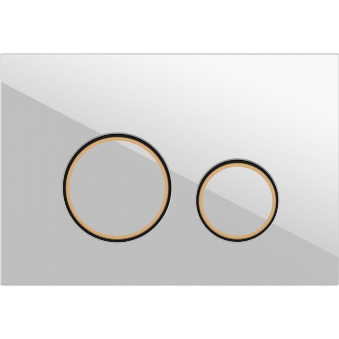 Кнопка CERSANIT TWINS для LINK PRO/VECTOR/LINK/HI-TEC пластик белый матовый 63526