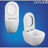 Комплект CERSANIT BRASKO SMART DPL EO slim инсталляция AQUA 40 SMART M кнопка TWINS пластик хром глянцевый LP 69318