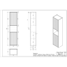 Пенал подвесной CERSANIT CLASSIC RIBBLE 35 коричневый 69282